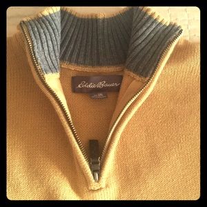 Eddie Bauer XXL 1/4 Zip Sweater 100% Cotton